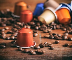 Coffee beans on the table Stock Photo 02