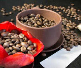 Coffee beans on the table Stock Photo 03