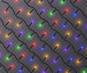 Colored light bulb decor illustration vector 02