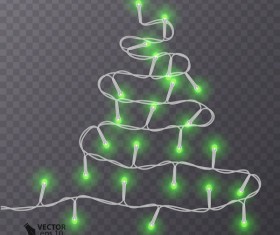 Colored light bulb decor illustration vector 08