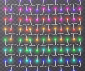 Colored light bulb decor illustration vector 10