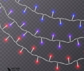 Colored light bulb decor illustration vector 11