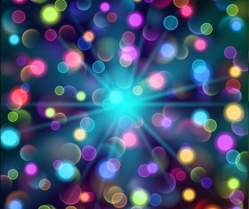 Colored light circles background vectors
