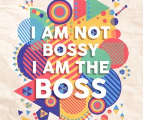 Colorful geometric elements with paper background vector 07