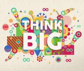 Colorful geometric elements with paper background vector 10