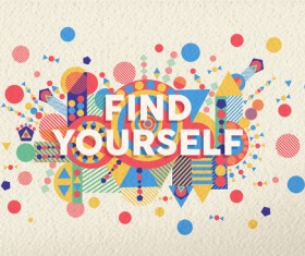 Colorful geometric elements with paper background vector 11