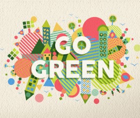 Colorful geometric elements with paper background vector 13