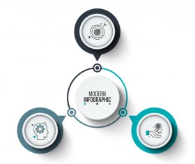 Creative circles infographic template vectors 01