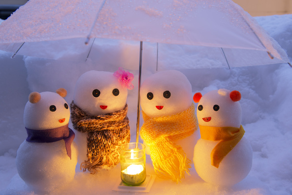 Cute snowman Stock Photo