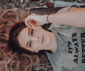 Cute young girl posing Stock Photo