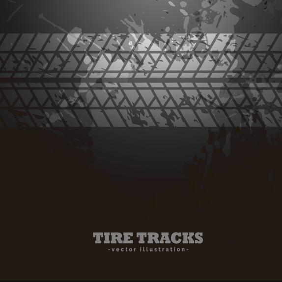 Dark trie track vector background