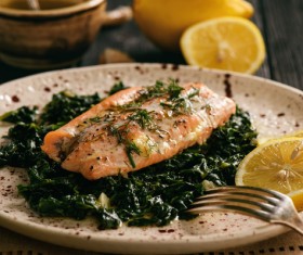 Delicious fish dish Stock Photo 01