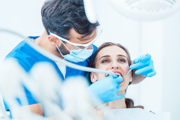 Dentist treatment Stock Photo