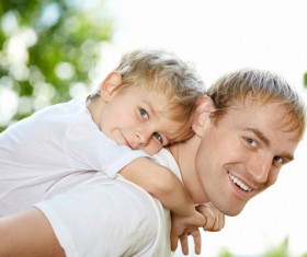 Dorsifixed sons father Stock Photo