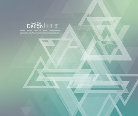 Elegant triangle abstract backgrounds vector 01