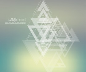 Elegant triangle abstract backgrounds vector 05