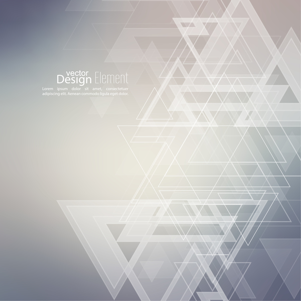 Elegant triangle abstract backgrounds vector 09