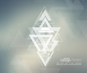 Elegant triangle abstract backgrounds vector 11