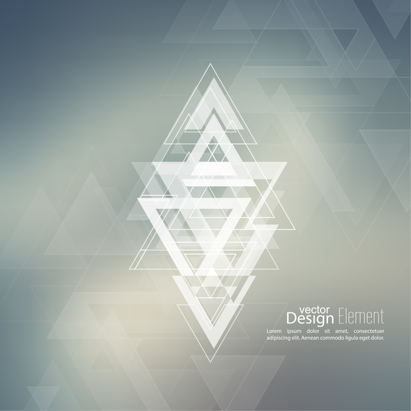 Elegant triangle abstract backgrounds vector 11