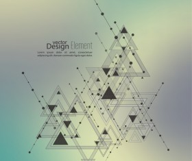 Elegant triangle abstract backgrounds vector 14