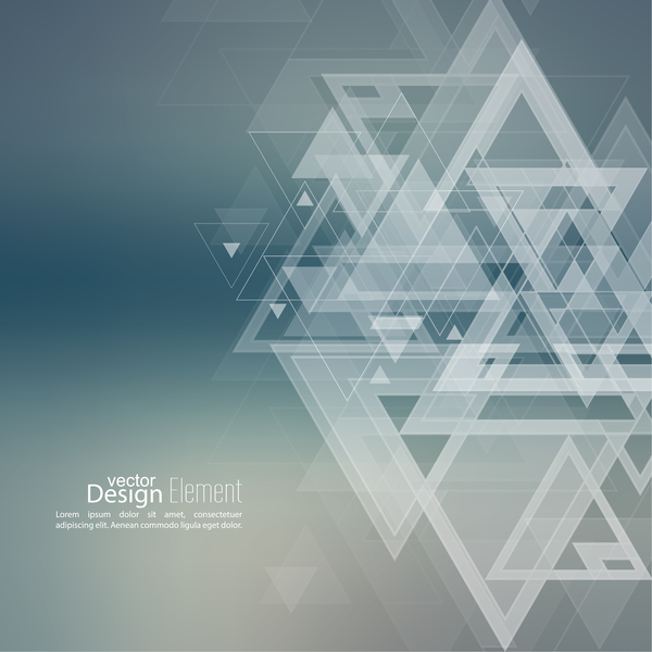 Elegant triangle abstract backgrounds vector 15