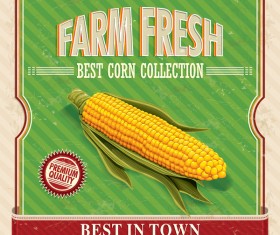 Farm fresh poster vector