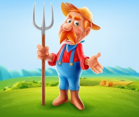 Farmer vector illustration 01