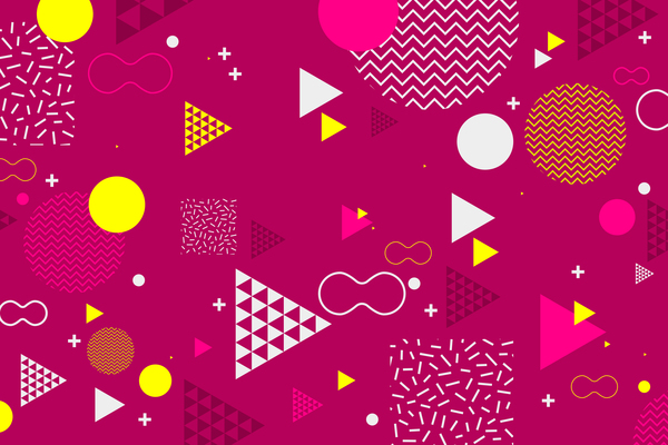 Fashion geometric shapes combination backgrounds vector 06