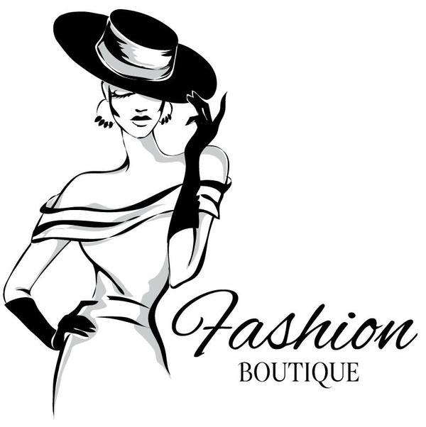 Fashion girl boutique vector design 04