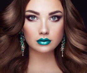 Fashion make-up female model Stock Photo 02