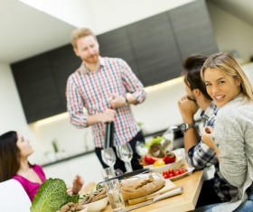 Friends family reunion Stock Photo 04
