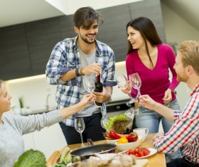 Friends family reunion Stock Photo 07