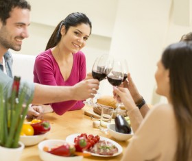 Friends family reunion Stock Photo 08