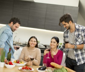 Friends family reunion Stock Photo 09