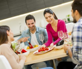 Friends family reunion Stock Photo 10