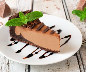 Fruit decorated cheesecake Stock Photo 02