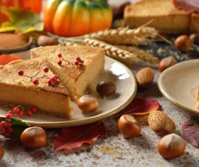 Fruit decorated cheesecake Stock Photo 04