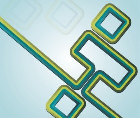 Geometry lines with green background vector