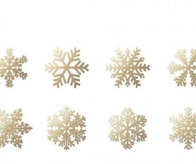 Golden snowflake illustration vectors