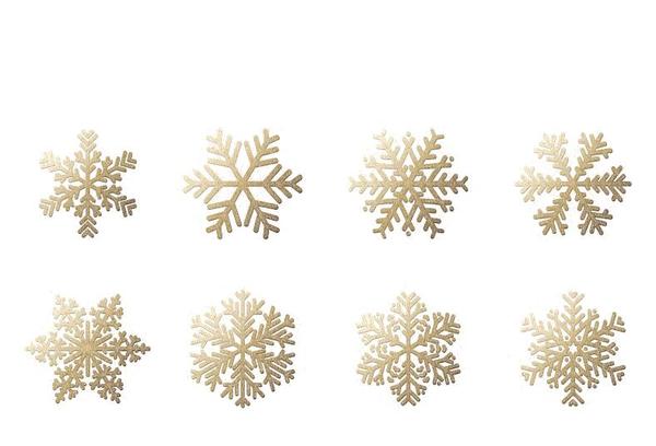 Golden snowflake illustration vectors
