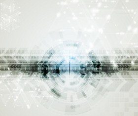 Grunge tech background vector material