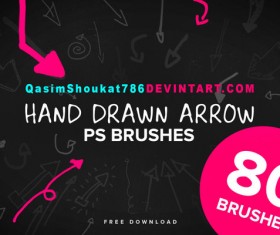 Hand Drawn Arrows Photoshop Brushes
