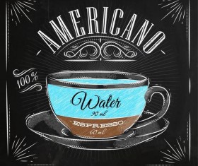 Hand drawn drink poster template vector 03