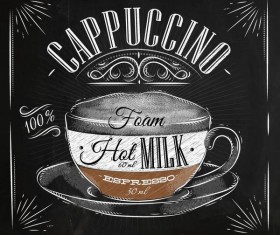 Hand drawn drink poster template vector 05