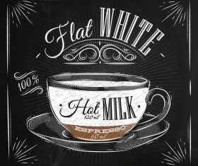 Hand drawn drink poster template vector 08