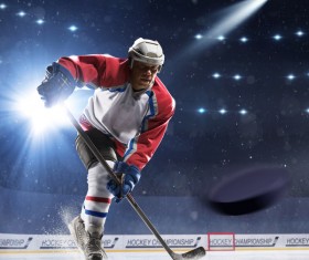 Hockey player Stock Photo 01