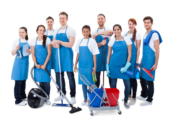 Housekeeping staff Stock Photo