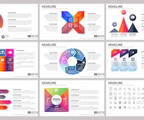 Huge collection of business infographic vectors 04