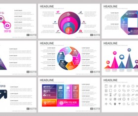 Huge collection of business infographic vectors 05