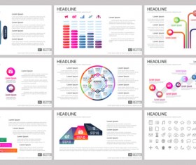 Huge collection of business infographic vectors 06